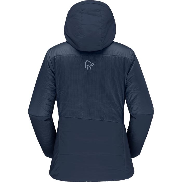 Norröna Women's falketind thermo60 Hood Indigo Night Blue