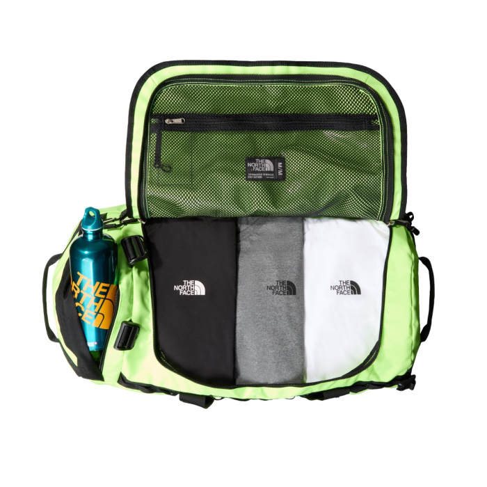 TNF BASE CAMP DUFFEL - M SAFETY GREEN/TN | Insider Sportshop