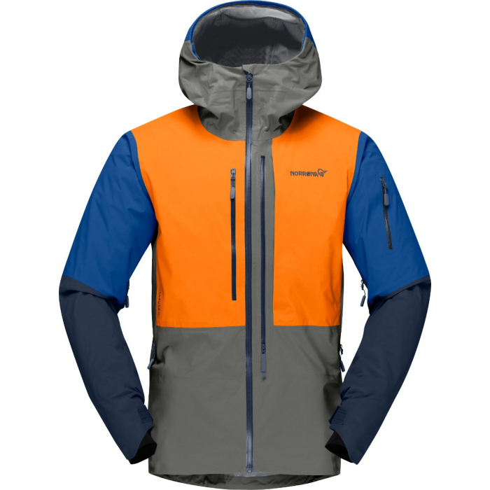 Norröna lofoten GTX Pro Jacket M's Castor Grey/Orange Popsicle