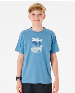 Rip Curl Boys TUCKITO TEE DUSTY BLUE