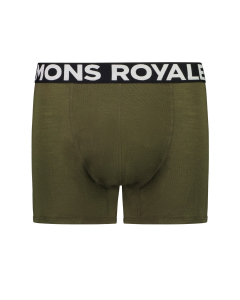 Mons Royale Men's Hold 'em Shorty Boxer Dark Olive