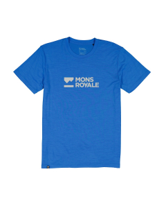 Mons Royale Men's Icon Merino Tee 1181 Pop Blue