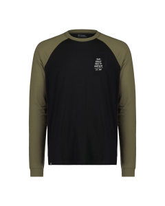 Mons Royale Men's Icon Raglan Dark Olive / Black