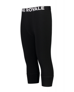 Mons Royale Mens Cascade Merino Flex 200 3/4 Legging Black