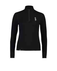 Mons Royale Women's Cascade Merino Flex 200 1/4 Zip Black