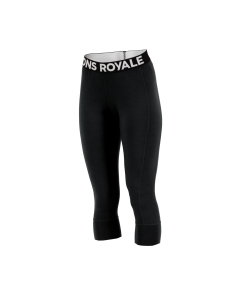 Mons Royale Women's Cascade Merino Flex 200 3/4 Legging Black