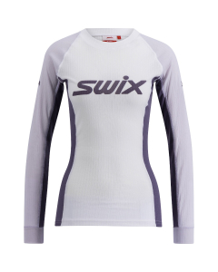 Swix Women's RaceX Classic Long Sleeve Bright White/Dusty purple
