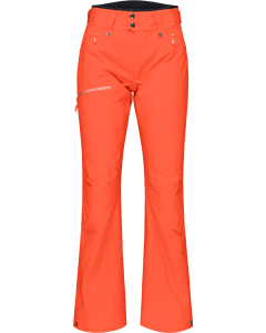 Norröna Women's lofoten Gore-Tex Pants Orange Alert