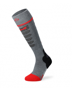 Lenz Heat Sock 5.1 toe cap slim fit grau/rot