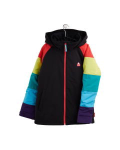 Burton Girls' Hart Jacket True Black/Rainbow
