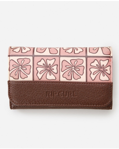 Rip Curl Women's MIXED FLORAL MID WALLET BRIGHT PEACH