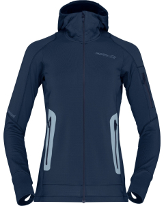 Norröna Women's falketind Power Grid Hood Indigo Night