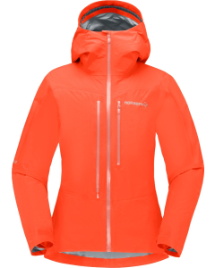 Norröna Women's falketind Gore-Tex Paclite Jacket Orange Alert