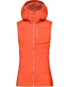 Norröna Womens lyngen alpha90 Vest Orange Alert