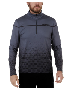 Spyder Mens SPIRIT OF '78 ZIP T-NECK 036 FADED GEO EBONY