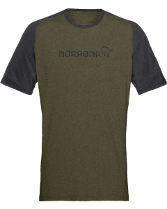 Norröna Men's fjørå equaliser lightweight T-Shirt Olive Night