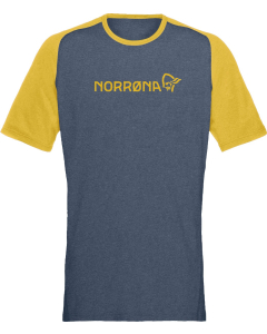 Norröna Men's fjørå equaliser lightweight T-Shirt Sulphur/Vint