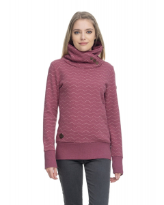 Ragwear Damen Pulli ANGEL ZIG ZAG PLUM