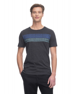 Ragwear Herren T-Shirt HAKE ORGANIC DARK GREY