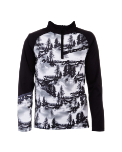 Spyder Boys TREELINE ZIP T-Neck 312 TREE LINE