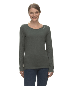 Ragwear Women's LS-Shirt FLORAH LONG ORGANIC DARK GREEN