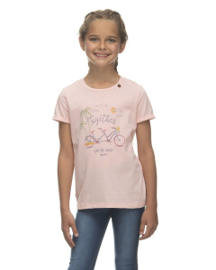 Ragwear Girls Top EIKA PRINT ORGANIC LIGHT PINK