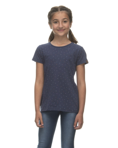 Ragwear Girls Top VIOLKA DOTS INDIGO BLUE