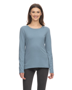 Ragwear Women's LS FLLORAH LONG A ORGANIC STONE BLUE