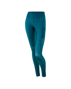 Löffler Damen LONG TIGHTS PRINT 25803 373-blue coral