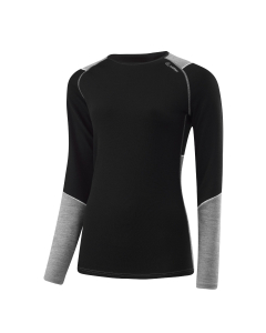 Löffler Womens Shirt L/S Transtex® Merino 26211 979 black/grey