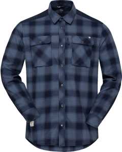 Norröna Men's femund flannel Shirt Navy Blazer