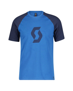 Scott Mens Shirt Icon Raglan SS storm blue/midnight blue