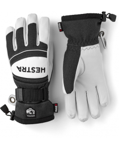 Hestra 5 Finger Army Leather Coach Czone charcoal/black