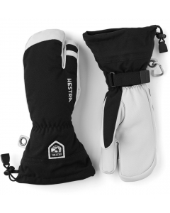 Hestra 3 Finger Army Leather Heli Ski black