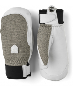 Hestra Mitten Army Leather Patrol Lady light grey