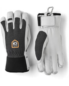 Hestra 5 Finger Army Leather Patrol charcoal