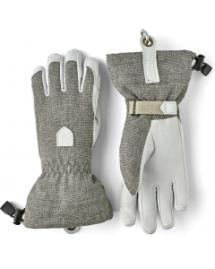 Hestra Women's Patrol Gauntlet - 5 finger Light grey