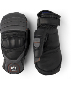 Hestra Mitten Impact Racing Senior black/flame red