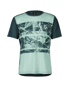 Scott Men's Shirt Trail Flow SS mineral green/aruba green