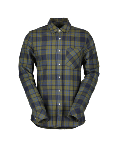 Scott Men's Shirt Flannel LS fir green/dark blue
