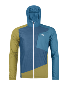 Ortovox Men's WINDBREAKER JACKET petrol blue