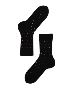 Lenz Women's Longlife Socks black/colour dots