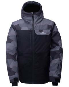 2117 Mens Ski Jacket Backa Black camo