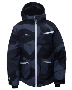 2117 Junior Ski Jacket Isfall Black camo