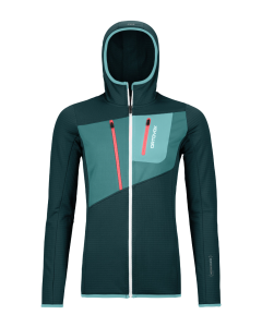 Ortovox Women's FLEECE GRID HOODY dark pacific