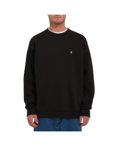 Volcom Men's Single Stone Crew BLK