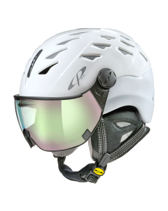 cp Helmet Cuma white shiny dl vario water pink mirror