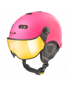 CP Helm CARACHILLO XS flash gold mirror fluo pink s.t./black