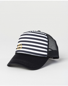 Rip Curl Womens ICONIC STRIPE TRUCKER BLACK/WHITE