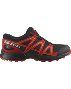 Salomon Kids Shoes SPEEDCROSS CSWP Black/Fird/Shoc